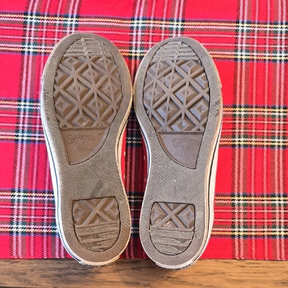 Converse Red and Black Canvas Sneakers - Picture 4 of 6